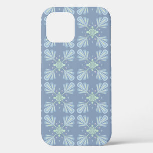 Pastellblaue florale abstrakte Wiederholung Case-Mate iPhone Hülle
