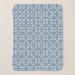 Pastellblaue florale abstrakte Wiederholung Sherpadecke