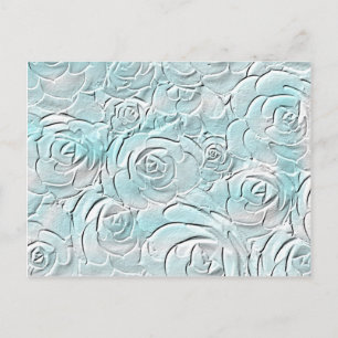 Pastellblaue Rose Postkarte