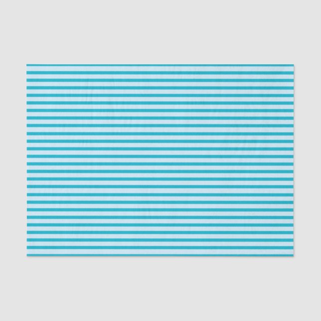 Pastellblaue Streifen und türkisfarbener Hintergru Seidenpapier (Vorderseite)