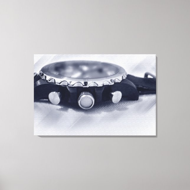 pastellblaue Stunde Leinwanddruck (Vorderseite)