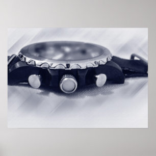 pastellblaue Stunde Poster