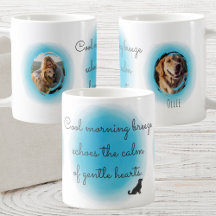 Pastellblauer Golden Retriever mit individuellem F