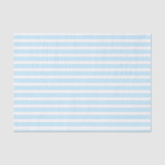 Pastellblaues und Weiß Stripes Seidenpapier