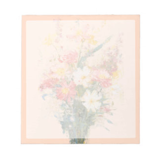 Pastellblumen Notizblock
