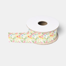 Pastellblumen Ripsband