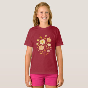 Pastellblütenstrauch Mädchen ' Hemd ' weich T-Shirt