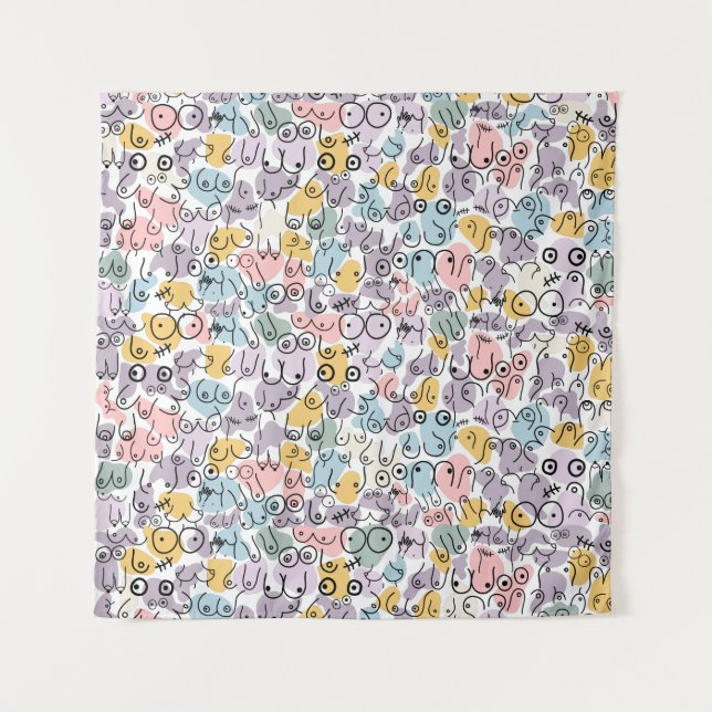 Pastellbrust Wandteppich (Vorderseite)