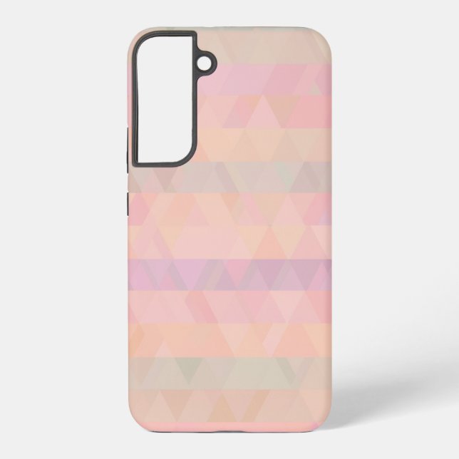 Pastelldreiecke Geometrisches Gehäuse Samsung Galaxy Hülle (Rückseite)