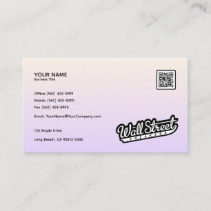 Pastelldualer Gradient - Design der Visitenkarte