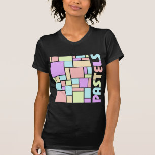 Pastelle Gemusterter vertikaler T - Shirt