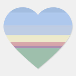 Pastelle Heart Sticker