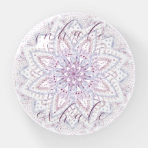 Pastelle Pink Blue Lila Inhalate Exhale Wellness
