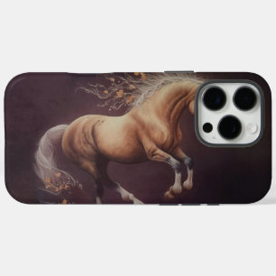Pastellfarbe eines laufenden Pferdes iPhone 16 Pro Max Hülle