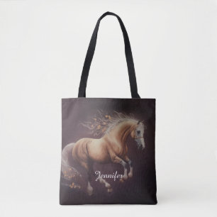 Pastellfarbe eines laufenden Pferdes Tasche