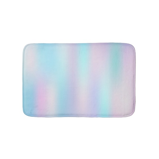 Pastellfarben Abstrakter irisierender Hintergrund Badematte (Vorderseite)