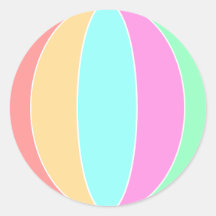 Pastellfarben Beach Ball