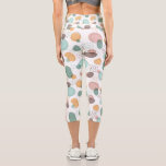 Pastellfarben Bio Formen Nahtloses Muster Capri Leggings<br><div class="desc">Pastellfarben abstrakte Bio Formen in nahtlosen Mustern auf weißem Hintergrund - ein modernes Design.</div>