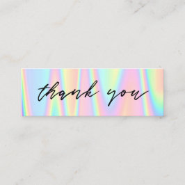 Pastellfarben Danke Mini Visitenkarte