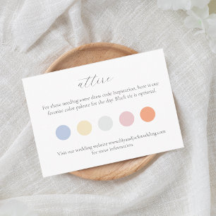 Pastellfarben-Dotter-Kleidung für Hochzeitskleidun Begleitkarte