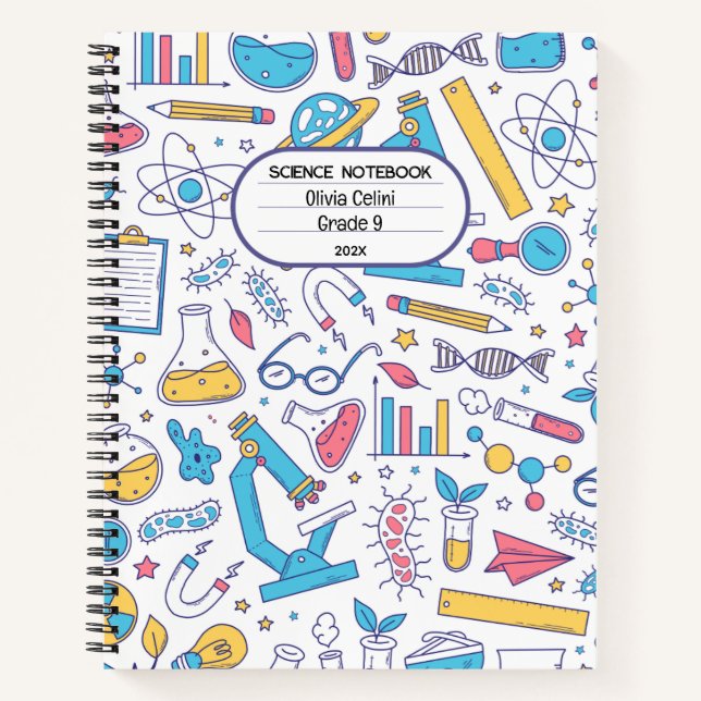 Pastellfarben, einfacher Illustrationsstil Notizbuch (Vorderseite)