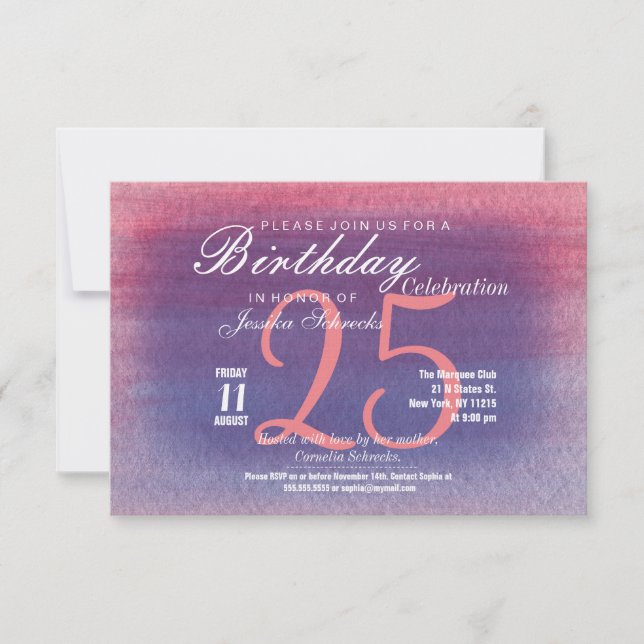 Pastellfarben einladend einladung (Vorderseite)