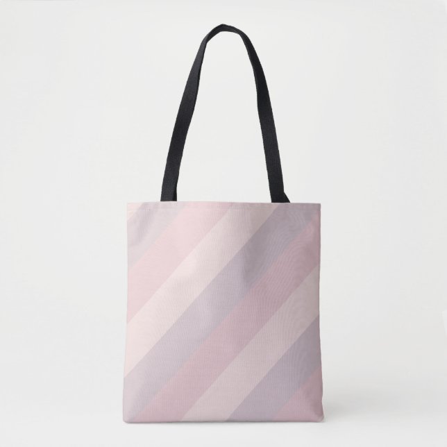 Pastellfarben Elegante rosa Lila Creme-Vorlage Tasche (Vorderseite)