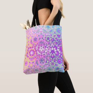 Pastellfarben Geometrisches Abstraktes Muster Tasche