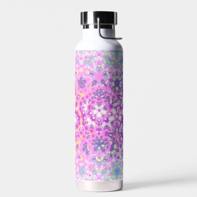 Pastellfarben Geometrisches Abstraktes Muster Trinkflasche (Links)