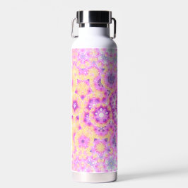 Pastellfarben Geometrisches Abstraktes Muster Trinkflasche