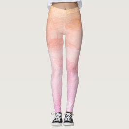 Pastellfarben Künstlerisches Aquarellmuster Leggings