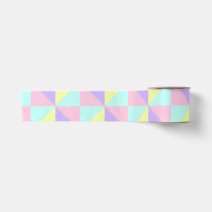 Pastellfarben & lila Herzen schlagen Satinband