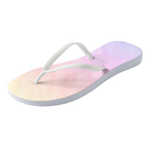 Pastellfarben Lila rosa Gelbe Wasserfarben Flip Flops