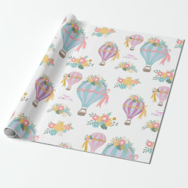 Pastellfarben Luftballons Muttertag Geschenkpapier