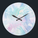 Pastellfarben - Marmorboden Große Wanduhr<br><div class="desc">Marmoruhr</div>