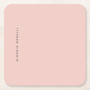Pastellfarben Minimalistischer Persönlicher Modern Rechteckiger Pappuntersetzer