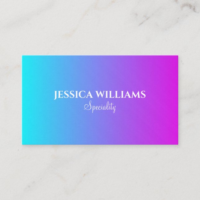 Pastellfarben mit Chic Visitenkarte (Vorderseite)