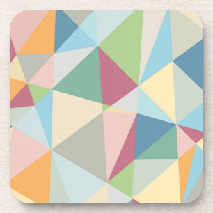 Pastellfarben Modernes Abstraktes geometrisches Mu Getränkeuntersetzer