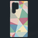 Pastellfarben Modernes Abstraktes geometrisches Mu Samsung Galaxy Hülle<br><div class="desc">Farbenfrohe abstrakte Pastelltöne geometrische Formen modernes Musterdesign.</div>