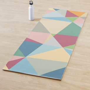 Pastellfarben Modernes Abstraktes geometrisches Mu Yogamatte