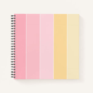 Pastellfarben Modernes Template Trendiges Rosa Van Notizbuch