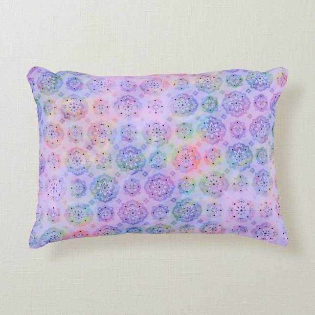 Pastellfarben Muster Akzent Pillow Dekokissen (Vorderseite)