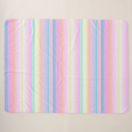 Pastellfarben niedlich gestreift sherpadecke