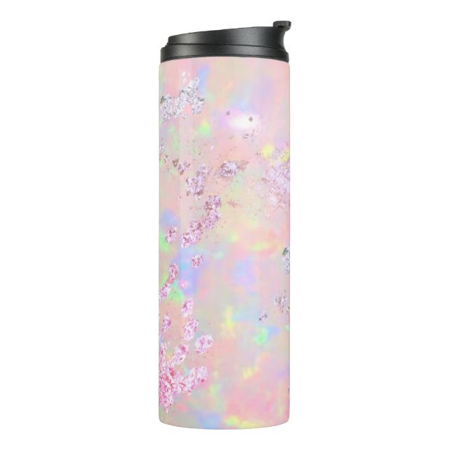 Pastellfarben Opal-Design Thermosbecher (Nach links gedreht)