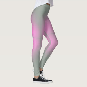 Pastellfarben Positive Vibes Blassgrau Pink Leggings