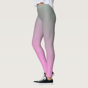 Pastellfarben Positive Vibes Blassgrau Pink Leggings