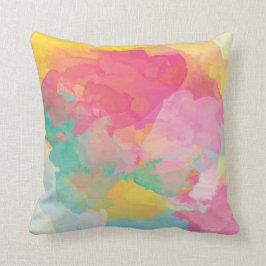 Pastellfarben Rosa gelbe Aquadekissen Kissen