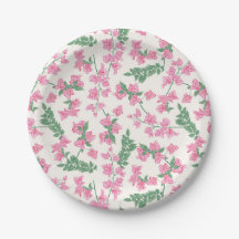 Pastellfarben Rosa und Grüne Küste Florals