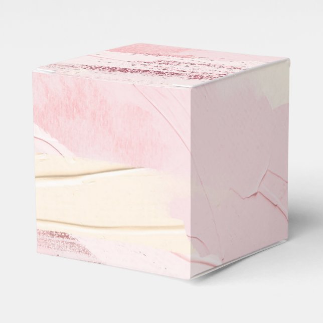 Pastellfarben Rosa und Rose Lackfarbstoff Geschenkschachtel (Vorderseite)