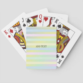 Pastellfarben von Regenbogen Spielkarten